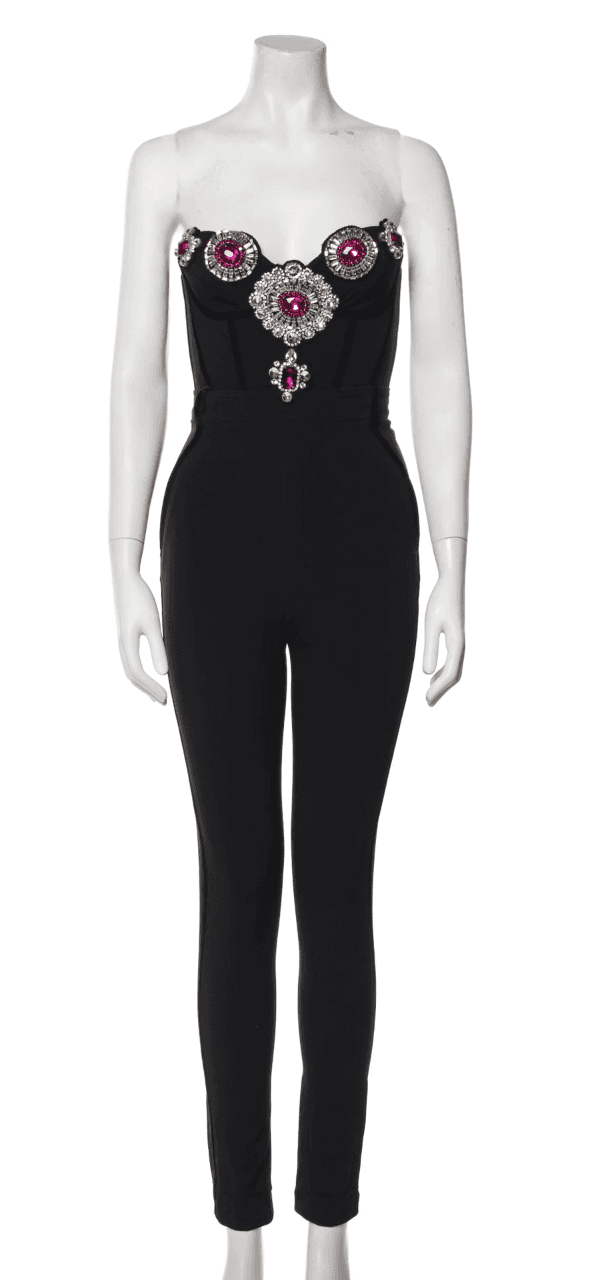 David Koma Rhinestone Embellisment Jumpsuit