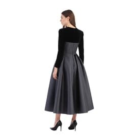 Alex Perry Black Long Sleeve Midi Dress — image 5