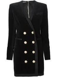 Balmain Velvet Tailored Dress