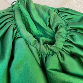 Greta Constantine Green Puff Sleeve Dress — image 3
