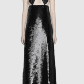 Gucci Heart Pasty Black Sequin Maxi Dress — image 1