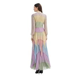 Gucci Pearl Beaded Multi-color Tiered Gown — image 6