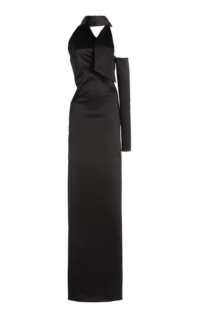 Tom Ford Asymmetric Halter Cutout Maxi Dress