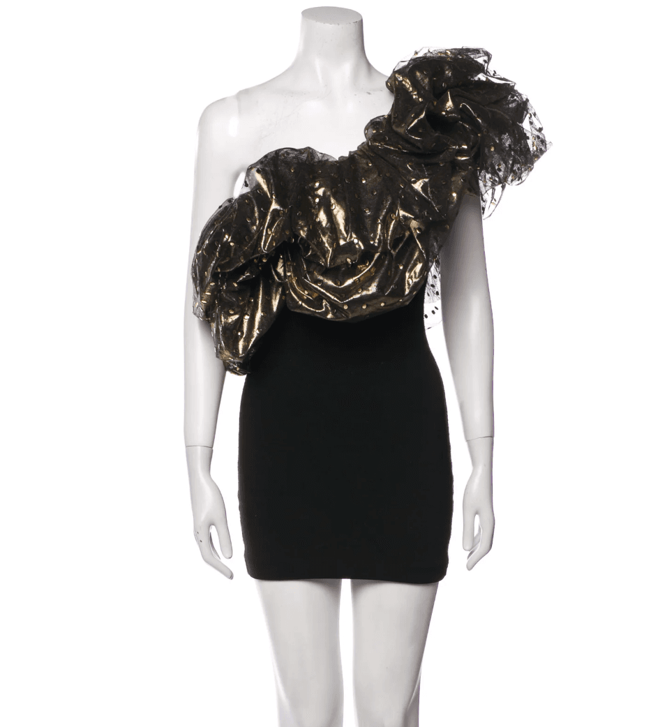 Alexandre Vauthier Ruffled One Shoulder Dress