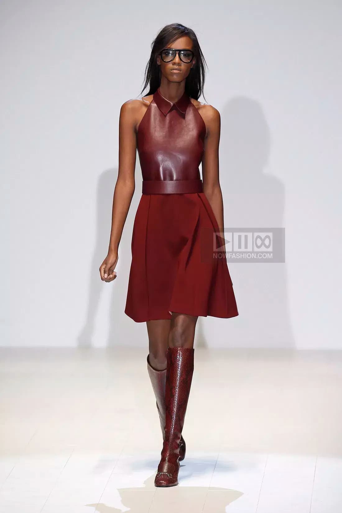 Gucci Halterneck Collar A-line Dress