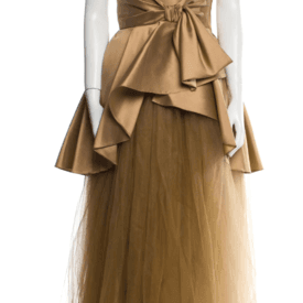 Alberta Ferretti V-neck Long Dress — image 1