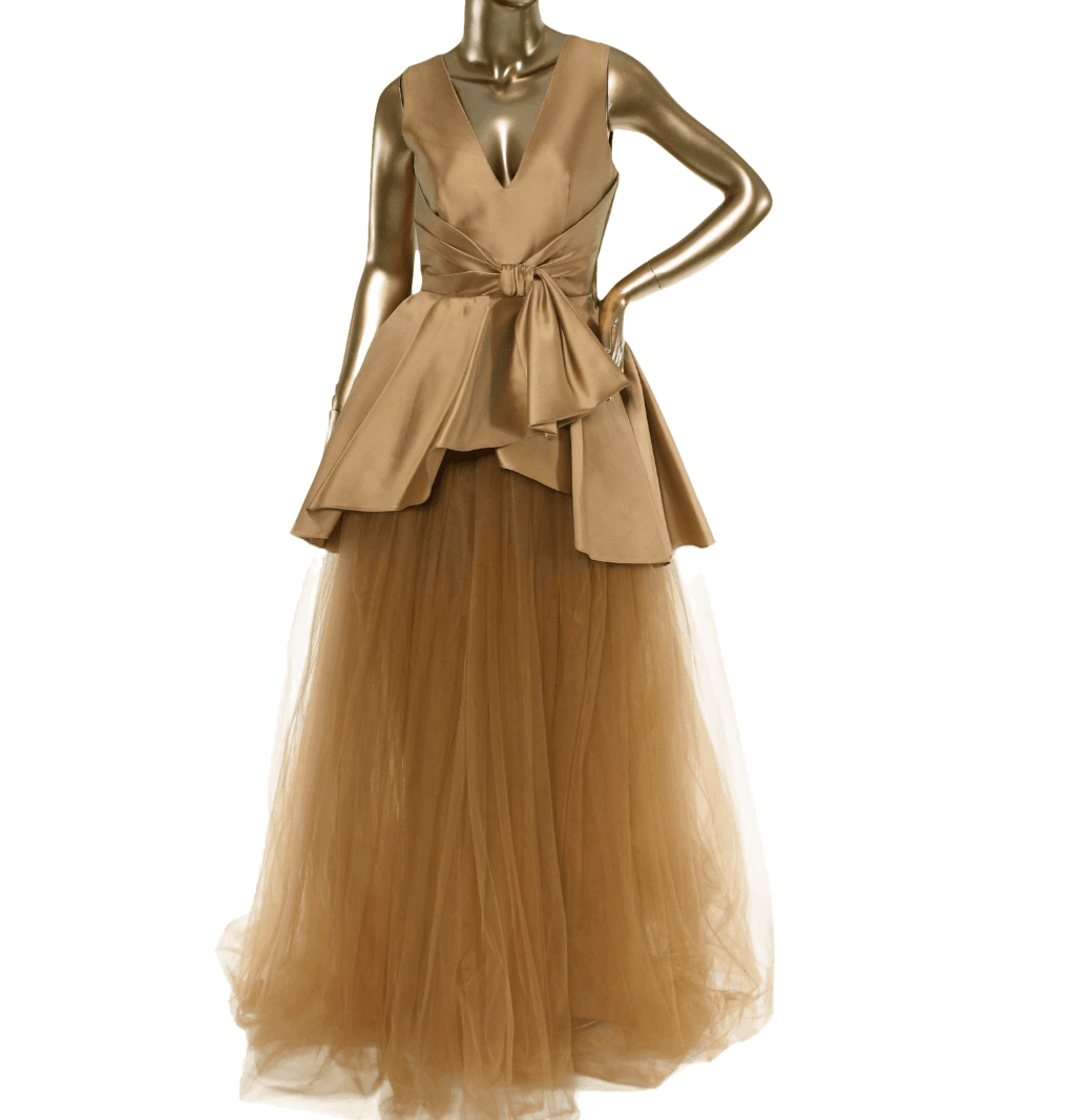 Alberta Ferretti V-neck Long Dress