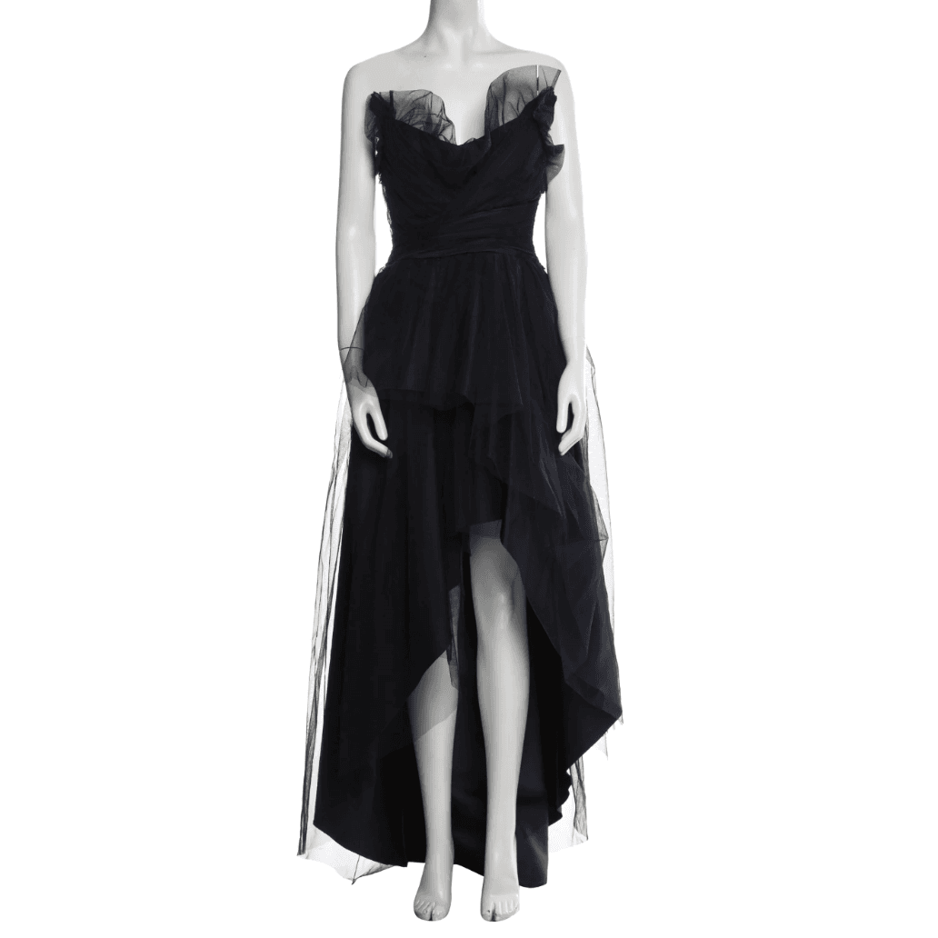 Alberta Ferretti Strapless Gown