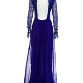 Emilio Pucci Blue Lace & Pleated Gown — image 3