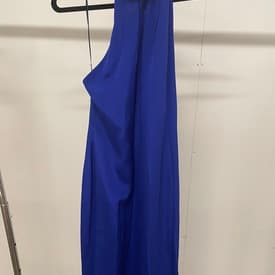 Azzaro Halterneck Embellished Gown Blue — image 1