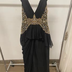 Marchesa Embellished Peplum Detail Gown — image 1