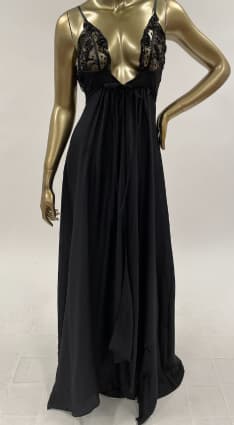 Dsquared² Lace Trim Maxi Gown