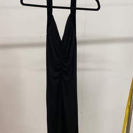 Gucci Halterneck Ruched Dress With Monogram Straps — image 1