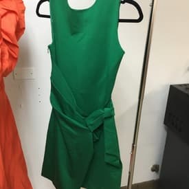 Dsquared Green Sleeveless Open Back Dress — image 1