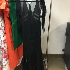 Emilio Pucci F/w 2012 Black Long Sleeve Sheer Gown — image 1