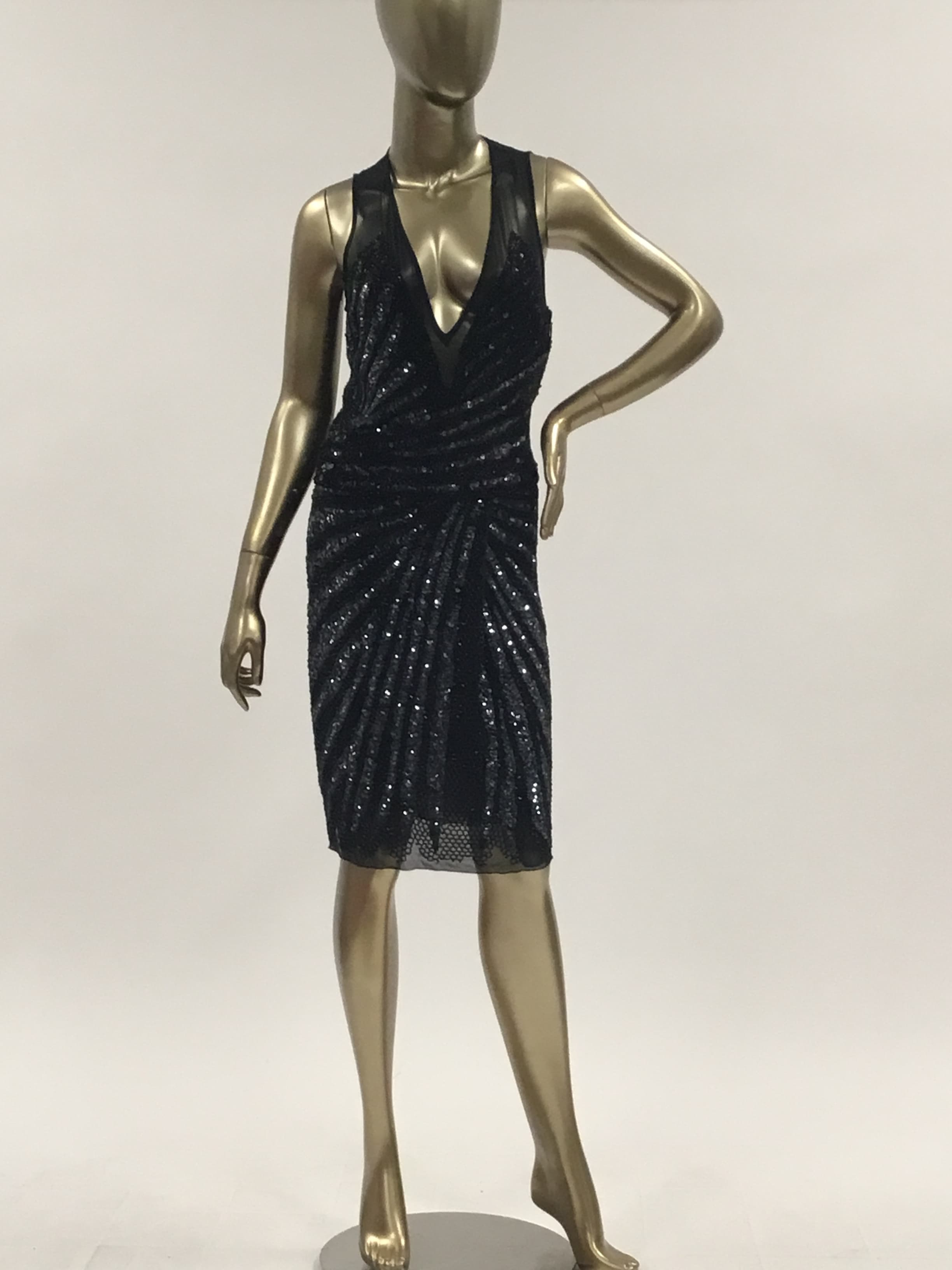 Roberto Cavalli Sequined V-neck Dress
