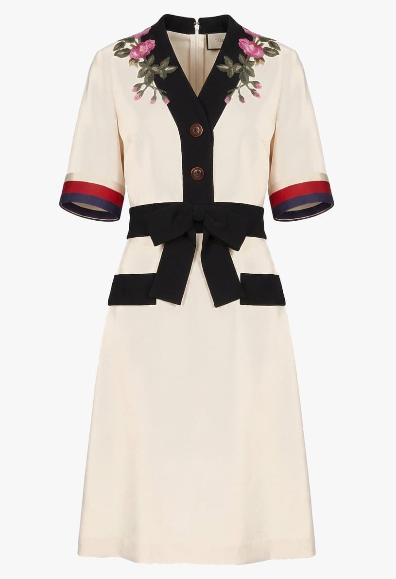 Gucci 2017 Cream Cady Dress