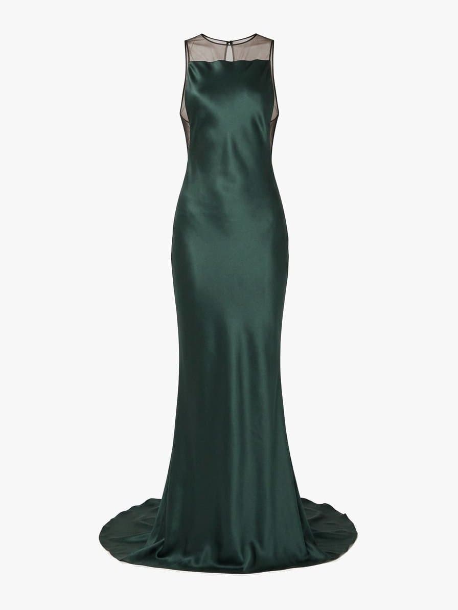 Maison Margiela Mesh Detail Gown