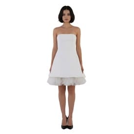 Maticevski Strapless Dress With Polka Dot Mesh Detail — image 3
