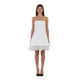 Maticevski Strapless Dress With Polka Dot Mesh Detail — image 4