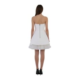 Maticevski Strapless Dress With Polka Dot Mesh Detail — image 5