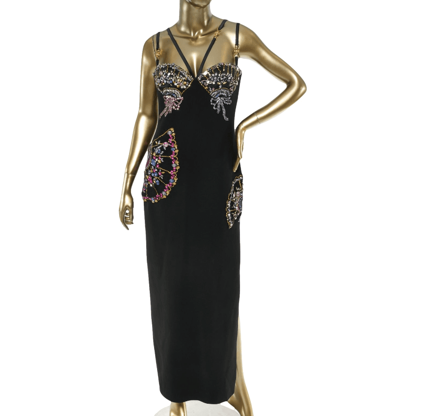 Versace Embellished Maxi Dress