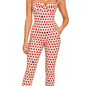 Gianni Versace Vintage 1995 Lady Bug Printed Corset And Jean Set — image 2