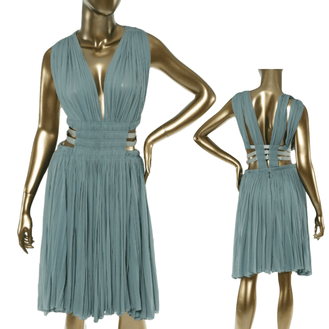 Alaia V- Neck Cut Out Dress
