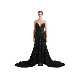 Dsquared² Beaded Sheer Rabbit Fur Gown — image 3