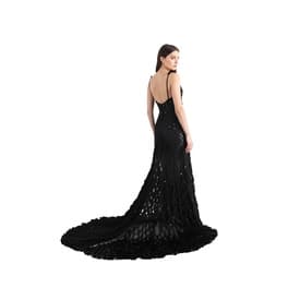 Dsquared² Beaded Sheer Rabbit Fur Gown — image 5