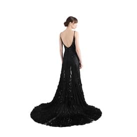 Dsquared² Beaded Sheer Rabbit Fur Gown — image 6