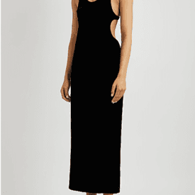 Saint Laurent Velvet Cut Out Dress — image 1