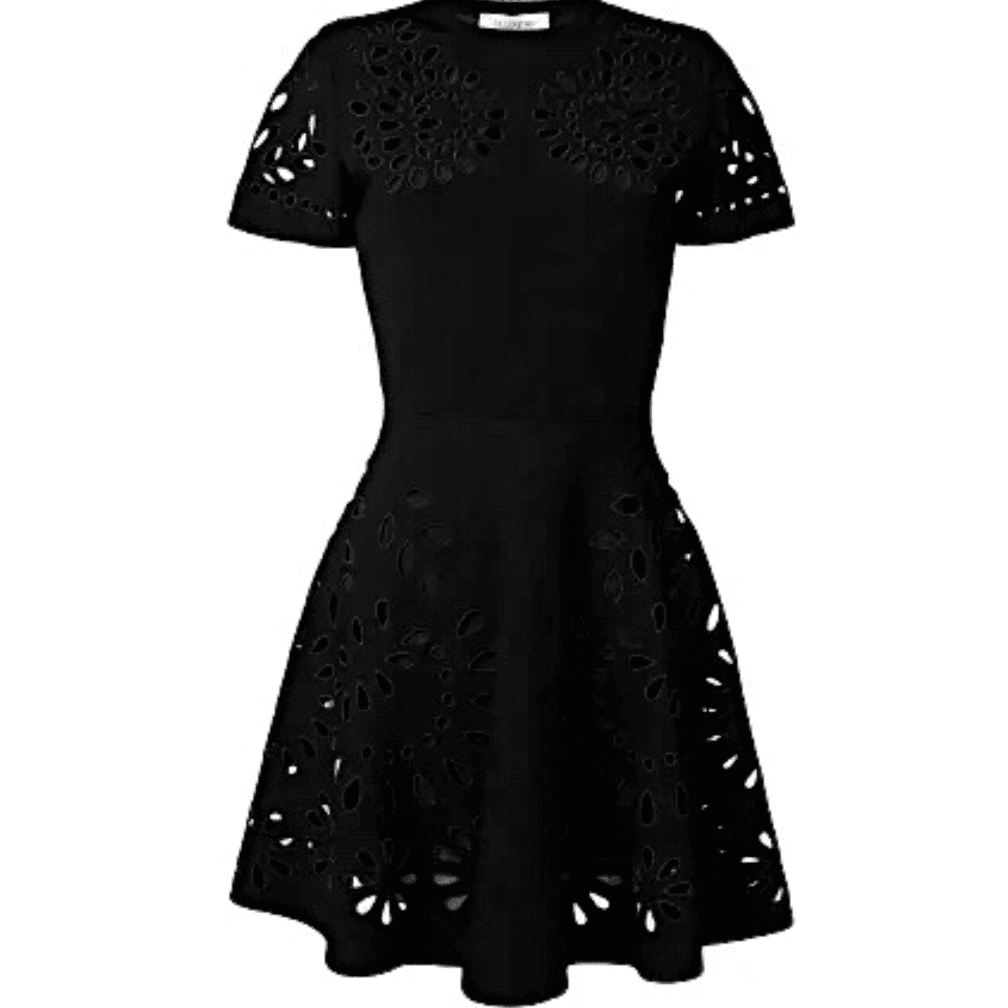 Valentino Eyelet Knit Dress