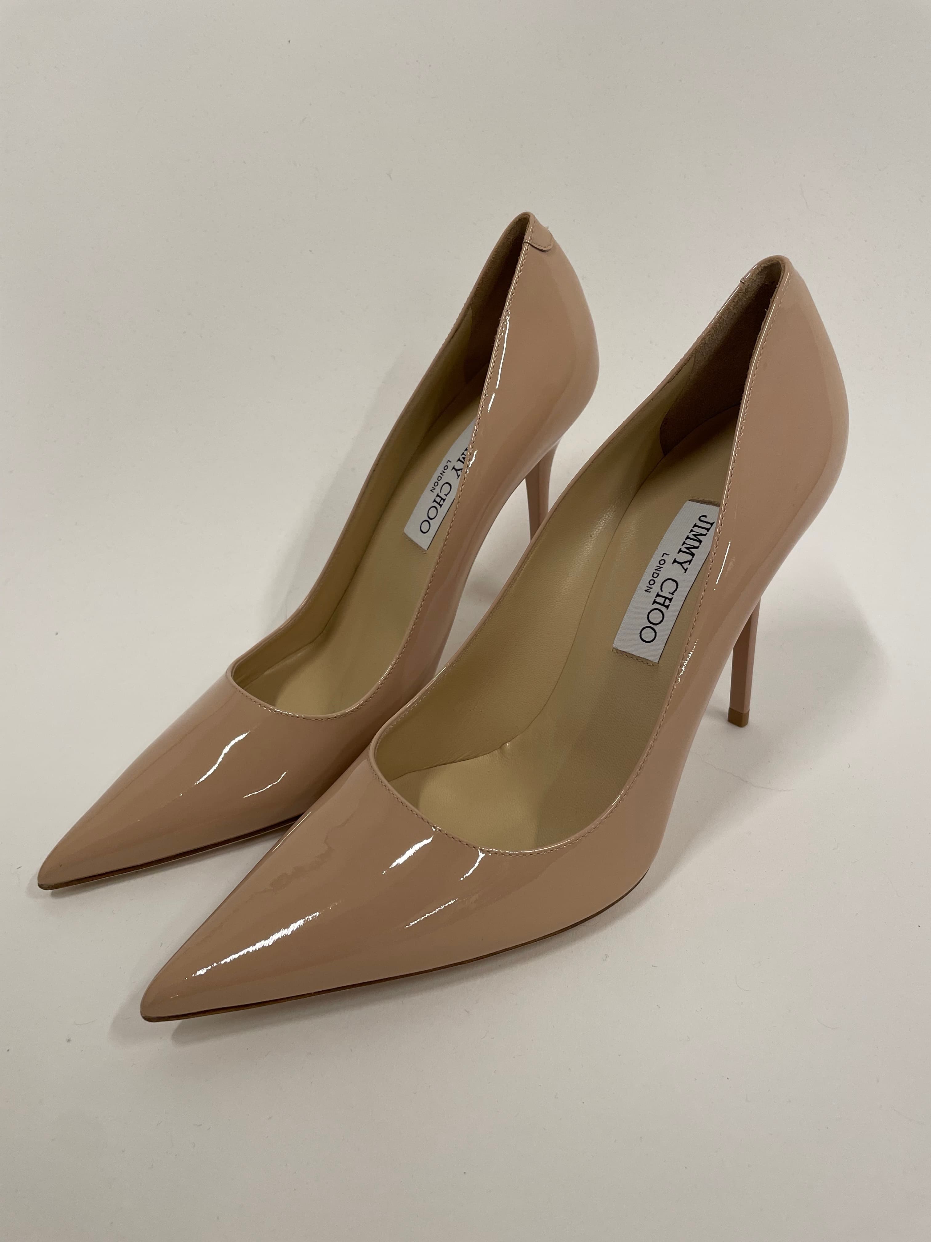 Jimmy Choo Patent Pointed Toe Pumps