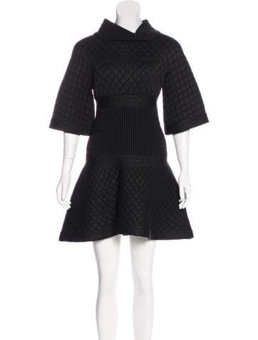 Chanel Metallic Matelassé Dress
