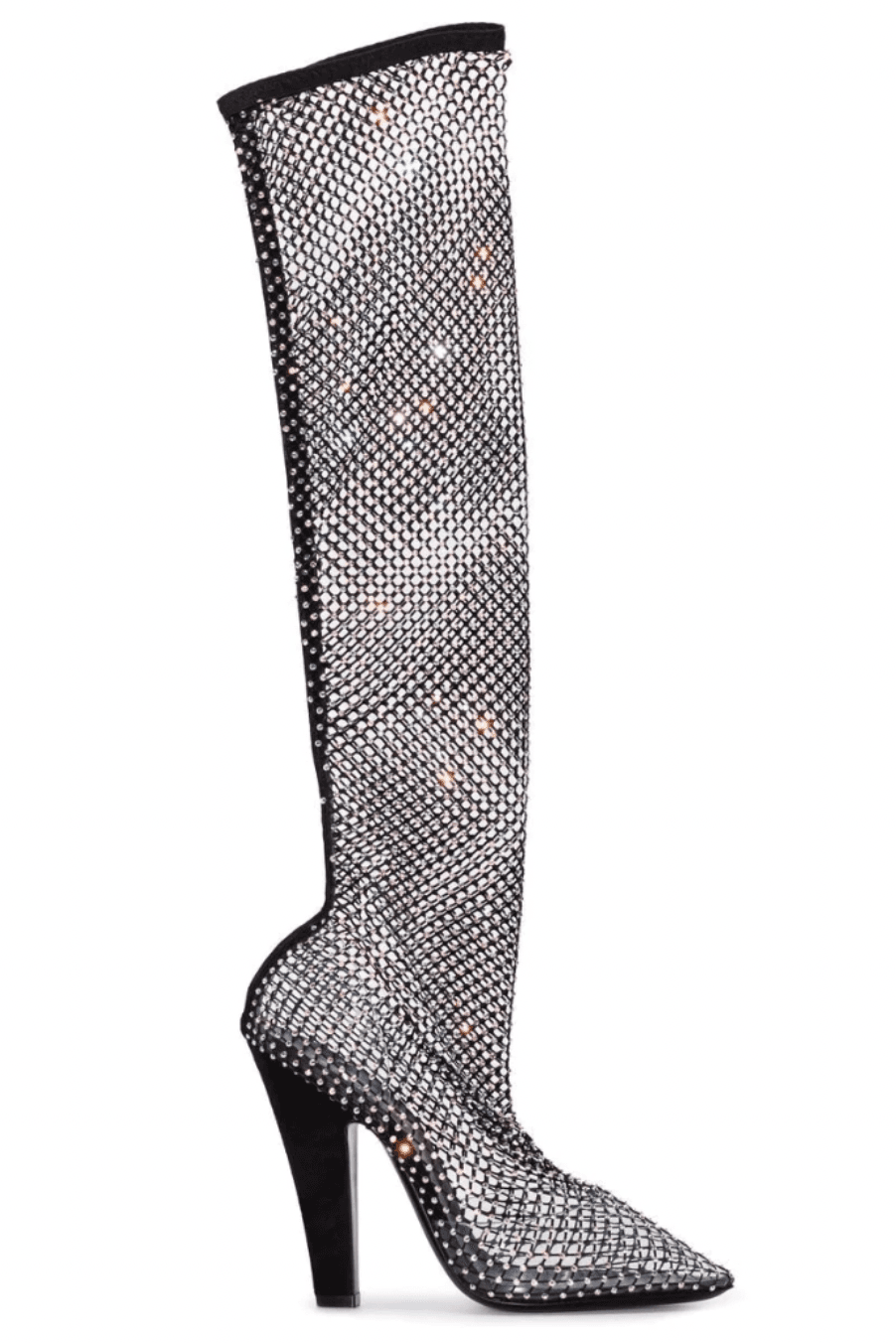 Saint Laurent Crystal Embellishments Sock Boots