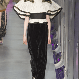 Gucci Velvet Gown With Embellished Capelet — image 2