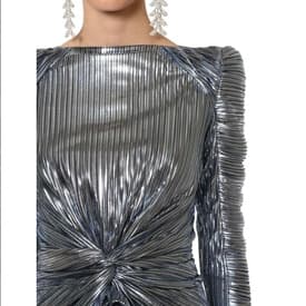 Raisa Vanessa Metallic Long Sleeve Mini Dress — image 1