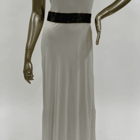 Celine Halter Contrast Beaded Belt And Halter Dress — image 1