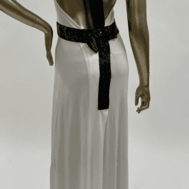 Celine Halter Contrast Beaded Belt And Halter Dress — image 2