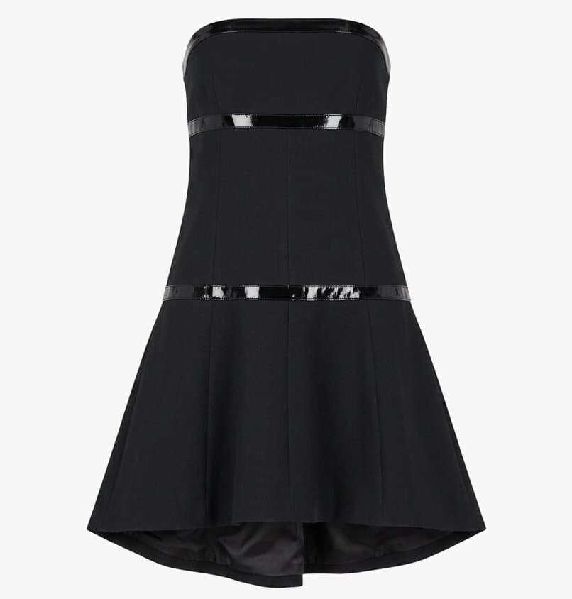 Chanel Strapless Metallic Dress