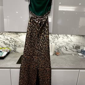 Miu Miu Leopard Silk & Jacquard Leopard Gown — image 1