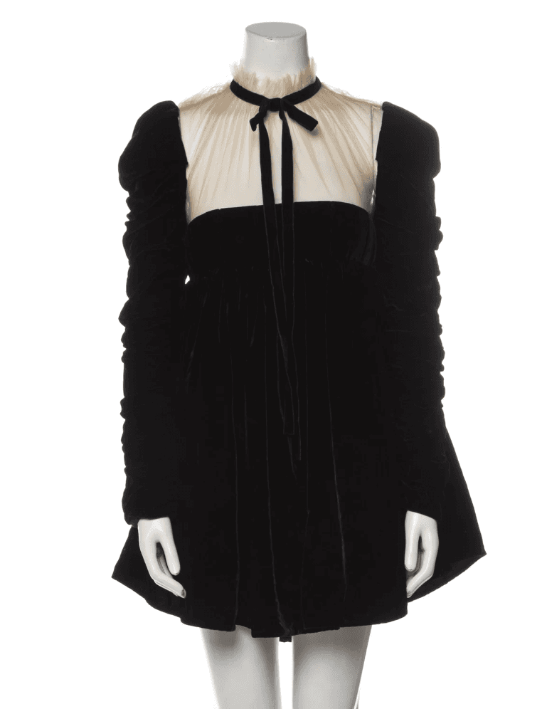 Khaite Velvet Long Sleeve Dress