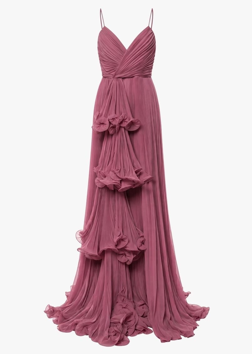 Gucci 2020 Lilac Pleated Gown