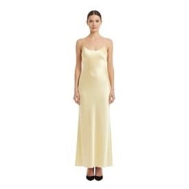 Galvan London Yellow One Shoulder Gown — image 2