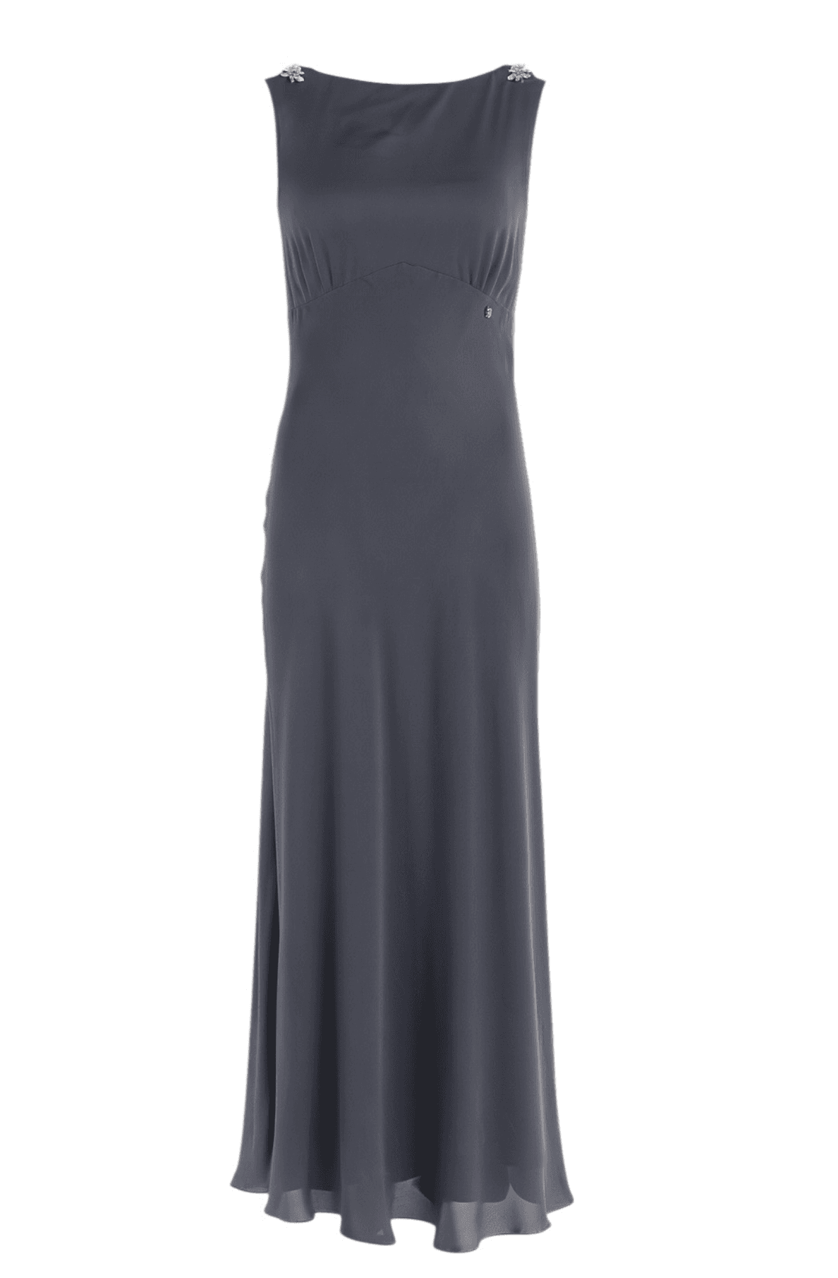 Chanel Silk Gray Gown