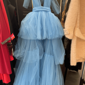 Bronx And Banco Blue Tule Gown — image 1