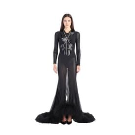 The Attico Feather Trimmed Cut Out Gown — image 2
