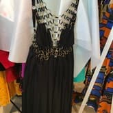 Chloé Ring-accented Navy Maxi Dress — image 1