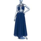 Chloé Ring-accented Navy Maxi Dress — image 2